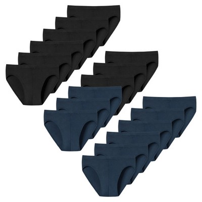 UNCOVER by SCHIESSER Men's Briefs, 6 Pack - UNCOVER Cotton, Supermini, Singl...