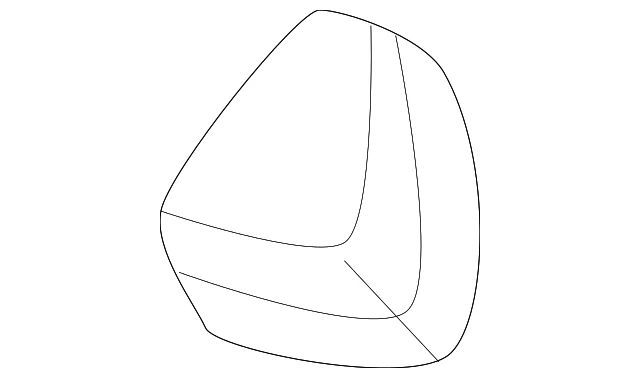 Genuine GM Inside Rearview Mirror Bracket 15954649 - Изображение 3 из 4