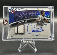 2026 Topps Pristine Larry Walker Popular Demand Relic Auto PDAR-LW /75 Rockies