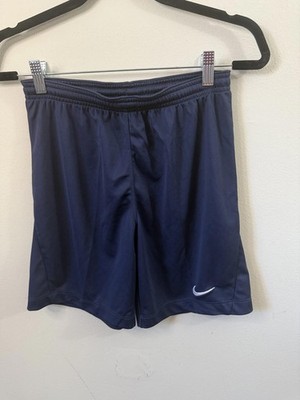 Nike Kid s Dri-FIT Academy 21 Training Shorts L Blue White Swoosh NWT