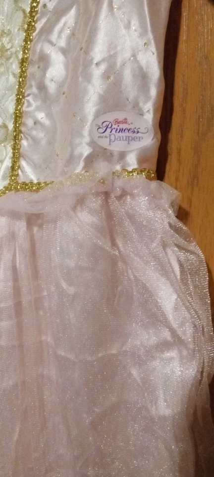RUBIES BARBIE The PRINCESS & The PAUPER Child’s HALLOWEEN  Dress Up Gown Size 8  - Image 2 of 4