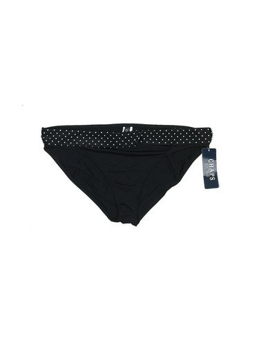 NWT Chaps Women Black Swimsuit Bottoms 16