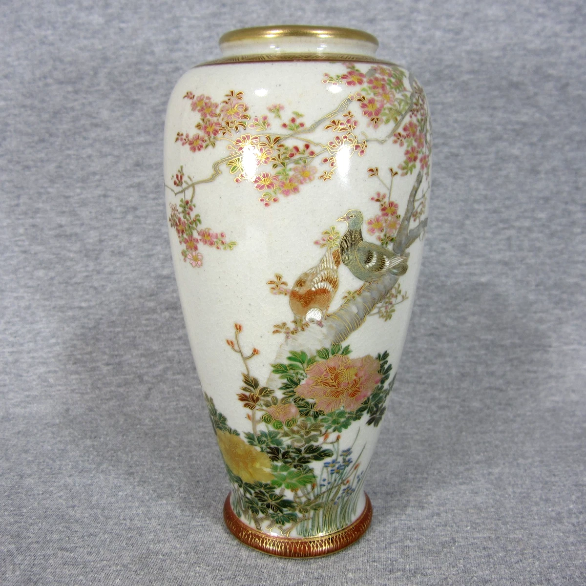 陶瓷多色老式原版古董日本花瓶| eBay