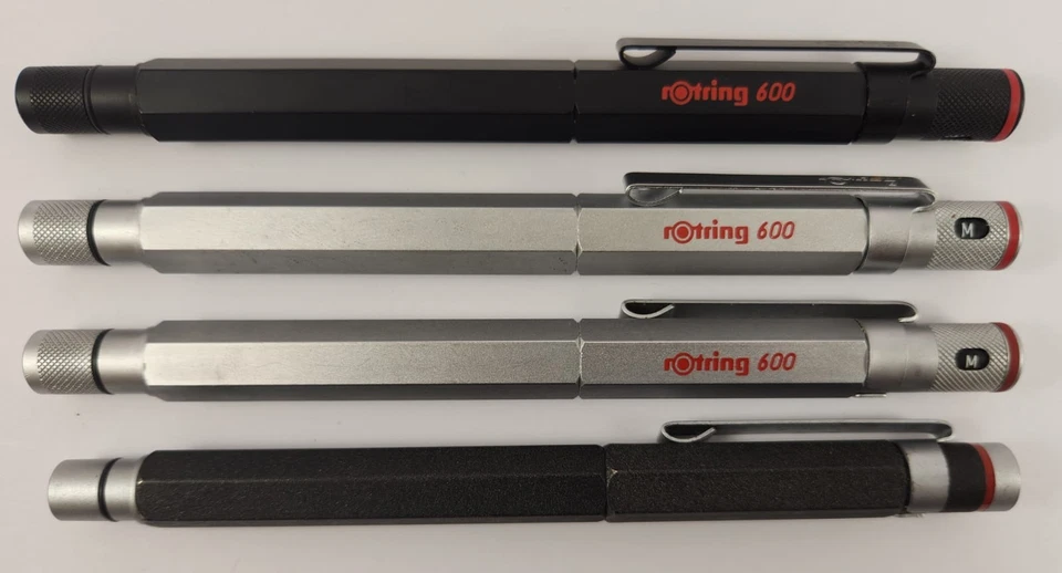 SET OF 4 ROTRING 600 SERIES FOUNTAIN PENS - image 2 of 4
