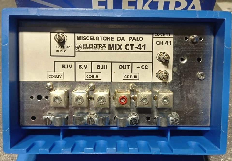 MISCELATORE ANTENNA CON FILTRI PASSA/BLOCCA CANALE REGOLABILI ELEKTRA CT-41 - Immagine 4 di 4