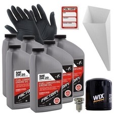 Factory Racing Parts 5W20 6 qt Oil Change Kit For Jeep Wrangler 3.8L 2007-2010 39.99 per gallon