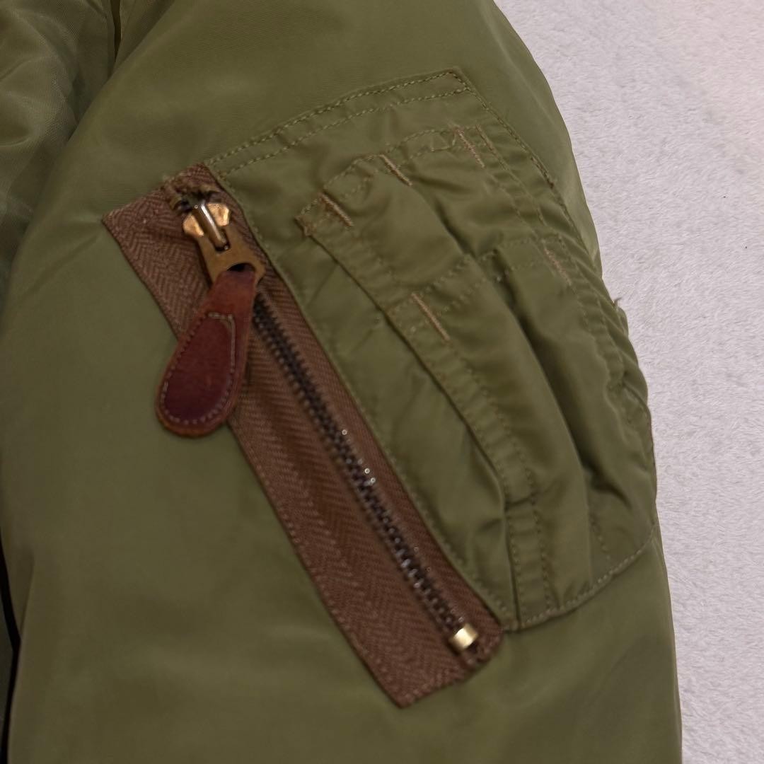 Buzz Ricksons B-15B Flight Jacket Collar Boa Khak… - image 14