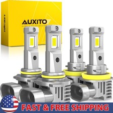 9005+H11 LED Headlight Super Bulbs Bright Kit 6500k White High/Low Beam 4/8x