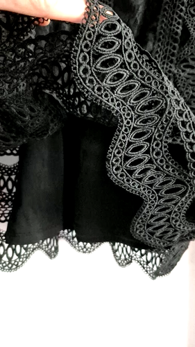 Adiva Black Lace, Lined Blouse Size L - New with Tags - Picture 11 of 15