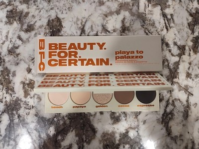 Beauty For Certain Playa to Palazzo Eyeshadow Palette Full Size NIB