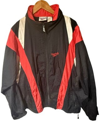 vintage 1990s Reebok Men s Windbreaker Nylon Jacket Sz XL Colorblock New!