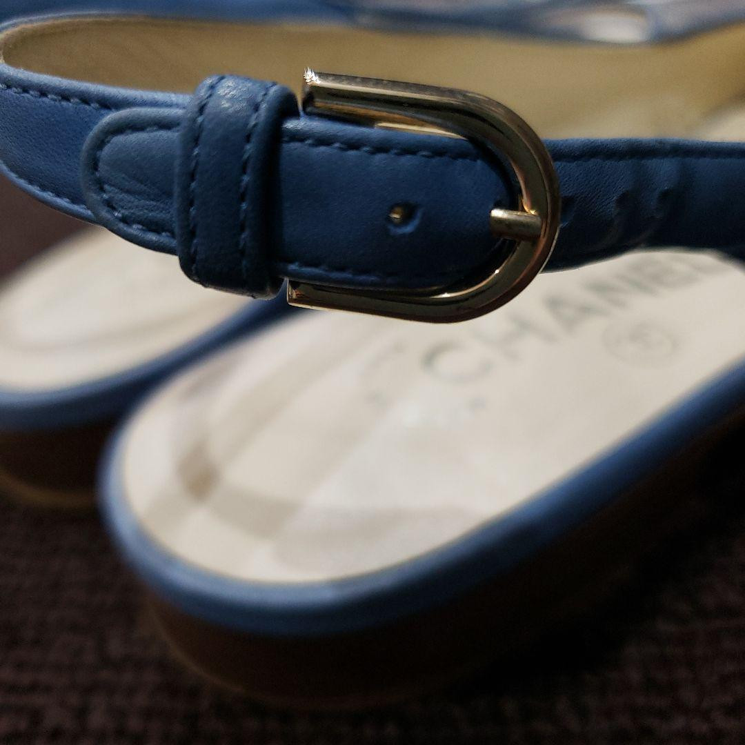 Chanel Pumps Sandals Ribbon Coco Mark Open Toe Size 35 US About 5 For Women thumbnail 12