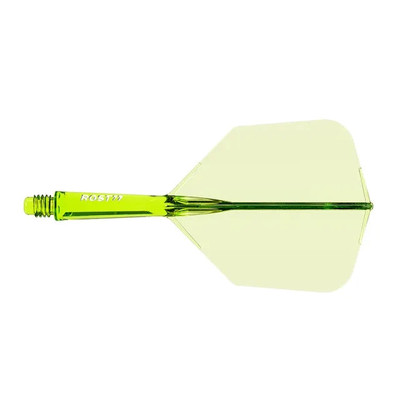 CUESOUL ROST 77 Integrated Shaft Flight Big Wing Shape Short - Transparent Green