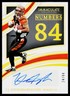 T.J. Houshmandzadeh 2022 Immaculate Numbers Signatures #NSI-TJH SN,AU Bengals