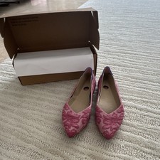 Rothy's Women's Pink Floral Pointed Toe Slip-On Flats Size 8.5 M New w/ Box