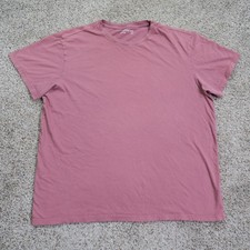 American Giant Shirt Mens 2XL XXL Pink 100% Cotton Crew Neck Tee Casual USA Made