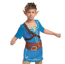 Kids Link Costume - Official Zelda Breath of the Wild Outfit, Size XL 14-16