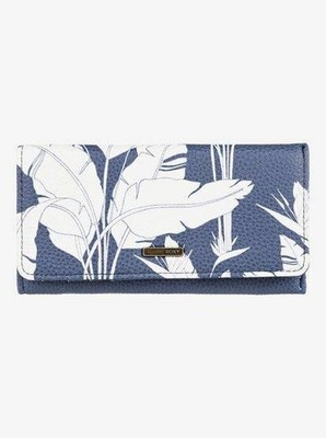 Roxy HAZY DAZE WALLET Womens All Day Trifold Wallet Purse - ERJAA03712 Blue