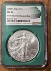 2008 Silver Eagle MS69 NGC From US Mint Sealed Box!