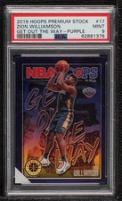 2019 NBA Hoops Premium Stock Get Out the Way Purple Zion Williamson PSA 9 0vq8