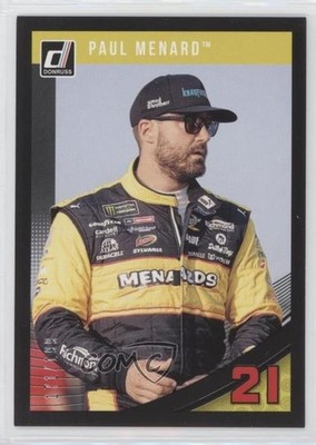 2019 Panini Donruss NASCAR Black 171/199 Paul Menard #77 0s5