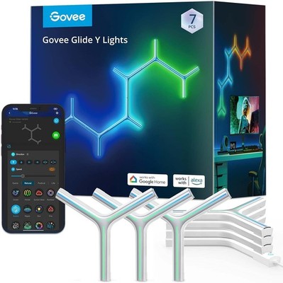 Govee Glide Y RGBIC LED Wall Lights Smart WiFi Gaming Light