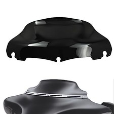 Motorcycle 9 inch Wave Windshield Windscreen Fit for Harley Touring Black