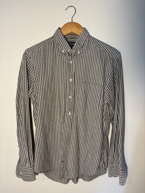 Vintage Gitman Bros Shirt Mens Medium Striped  Button Down Made In USA