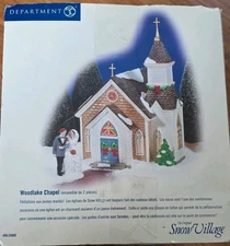 Department 56 The Original Snow Village Woodlake Chapel! Absolutely Gorgeous