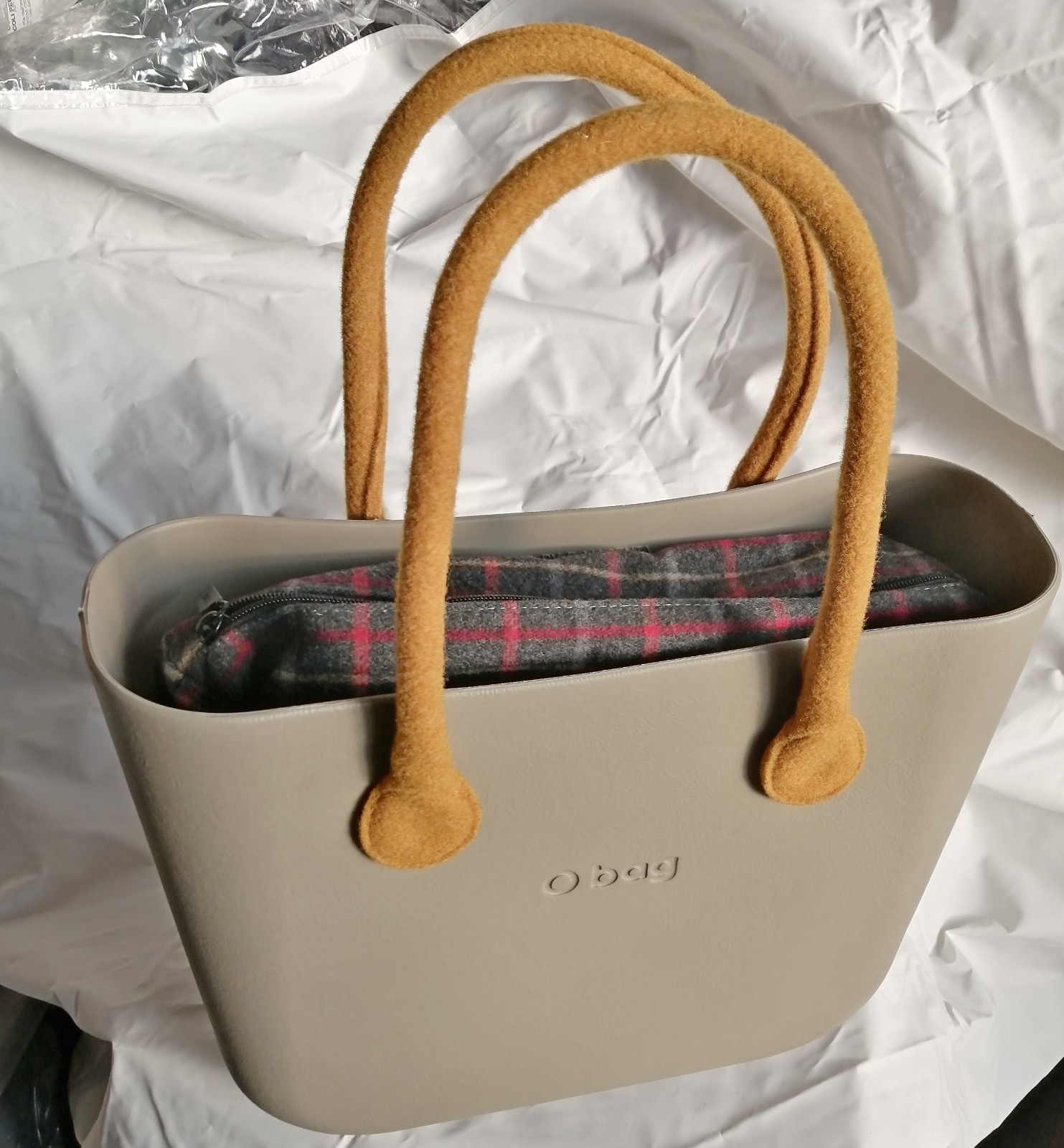 O bag Borsa Nuova Originale O bag - Col. BEIGE ROCCIA - Manici LUNGHI