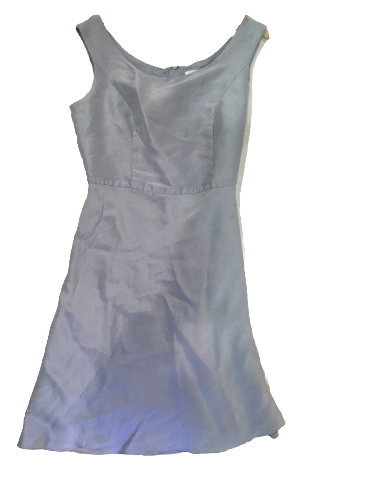 Ann Taylor A Line dress 14 Baby blue Silk Elegant feminine form romantic