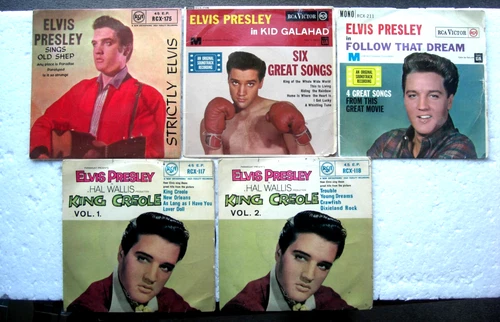 ELVIS PRESLEY EP Collection/Job Lot x 5 RCA (1960s) Five EPs RCA 1960s