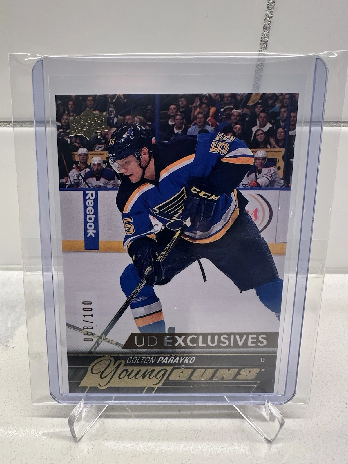2015-16 Upper Deck Series 1 Young Guns Exclusive 58/100 Colton Parayko #235 🔥