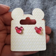 Pink Mickey Mouse Stud Earrings by Disney NWT new with tags