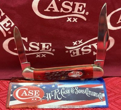 Case Knife XX USA 1987 Red Bone Copperhead R62109x SP SSP Never