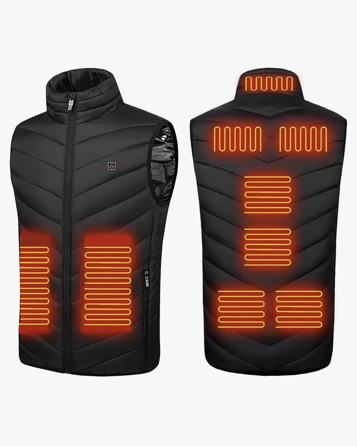 Monave Heated Gilet Women Heated Vest 9 Carbon Fiber Heating Pads, 3 Temp Levels