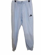 adidas Light Blue Men’s Joggers with Black Logo