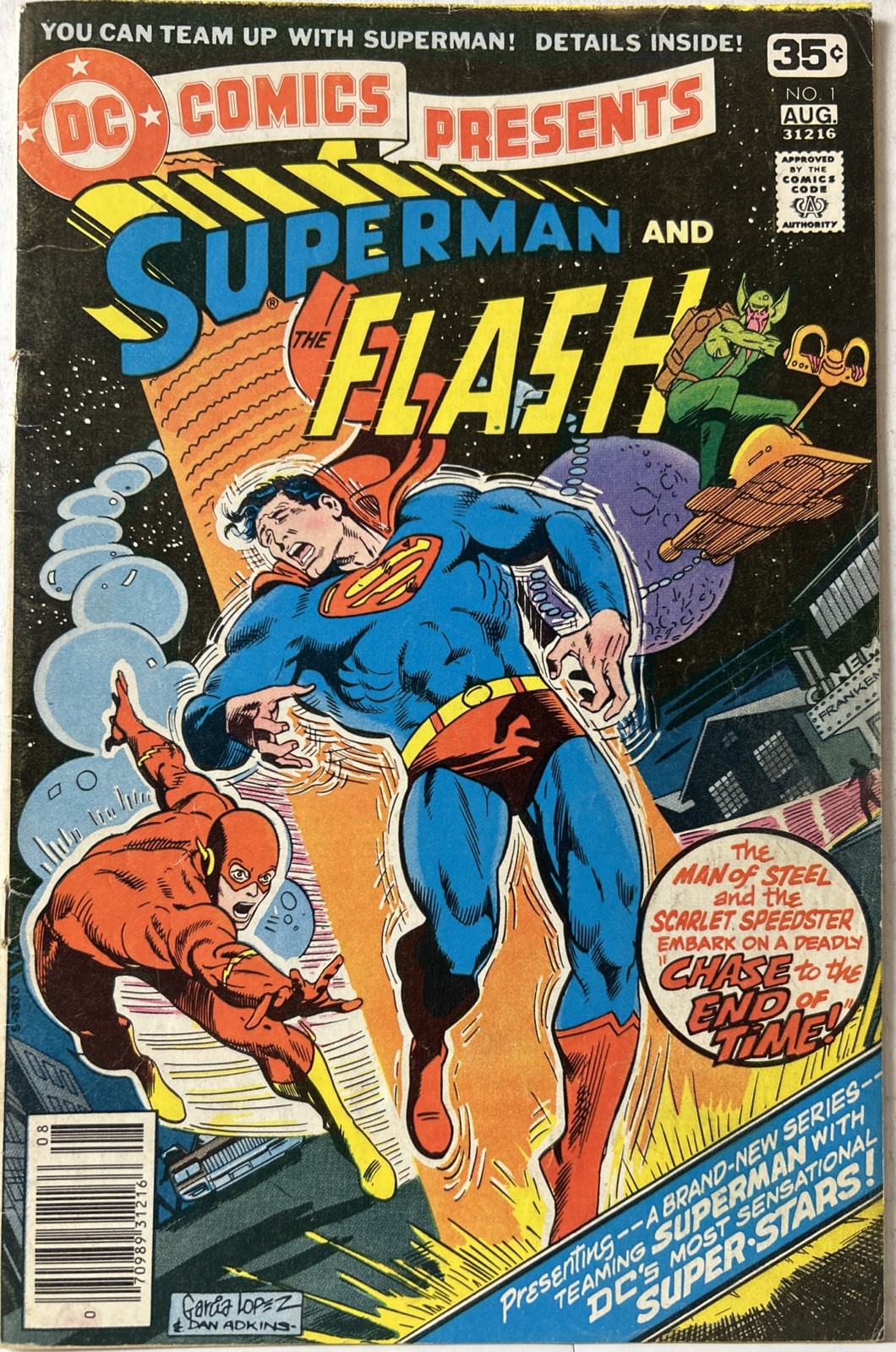 DC Comics Presents #1 DC Comics 1978 Bronze Age ~ 4th Superman/Flash Race *FN*