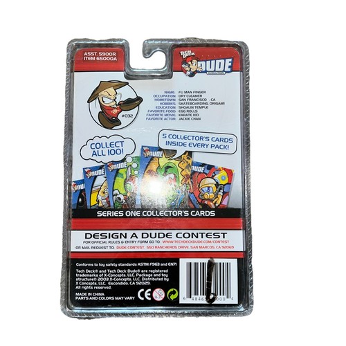 Tech Deck Dude EVOLUTION E1 FU Man Finger #032 Collectors Cards Sealed - Picture 4 of 4