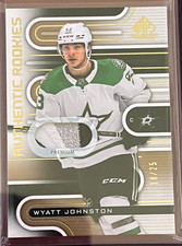 Wyatt Johnston Authentic Rookies Premium 18/25 2022-23  SP Game Used #173 [M094]