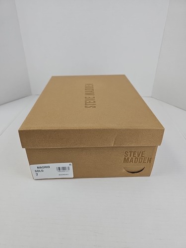 Scarpe sneakers stringate Steve Madden Madrid oro donna taglia 7 pieghevoli - Foto 15 di 15