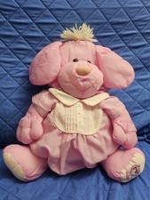 Rare Vintage 1986 Fisher-Price Puffalump Dog - Pink/Magenta  8003 