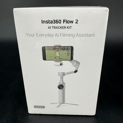 Insta360 Flow 2 AI Tracker Kit Stone Gray Smartphone Gimbal Stabilizer CINSABQA