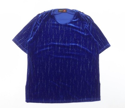 Basic-T-Shirt Damen UK Größe S Stephan Blau