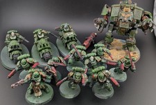 £1 AUCTION! Warhammer 40K Space Marine Dark Angels Army Painted
