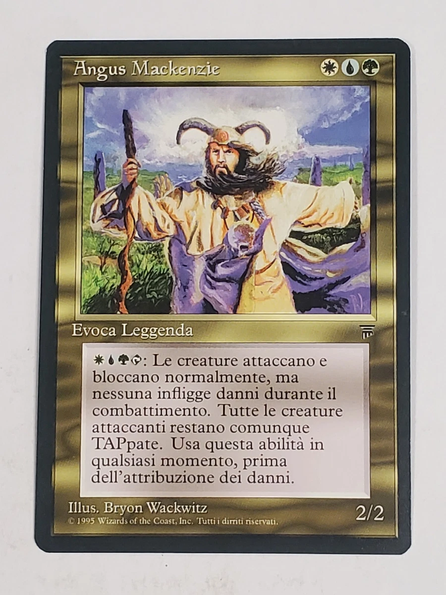 MTG Angus Mackenzie (Italian Legends/Gold/R) - BGM | eBay