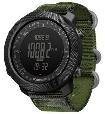 Militäruhr North Edge Apache 50 Nylon Grün