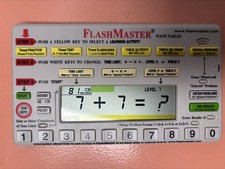 FlashMaster Math Tables Electronic Learning Tool Model MT1A - Tested Working