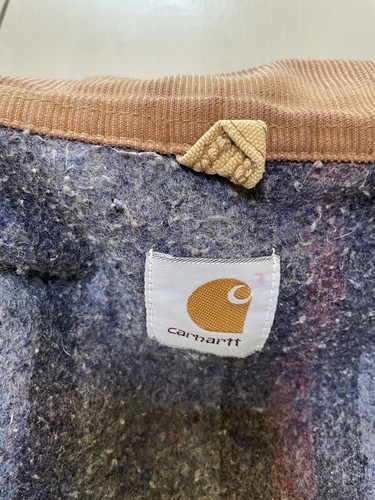 Vintage Carhartt Tan Canvas Blanket Lined Work Detroit Jacket M/L by Carhartt, $199.99 - Photo 14