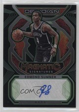 2022 Panini Obsidian Electric Etch Green 24/25 Edmond Sumner #MS-ESB Auto 12b5